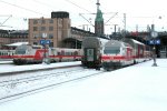 Three VR Trains Departing